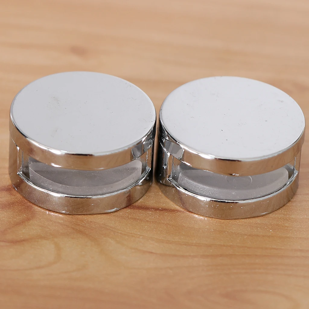 GLASS DOOR WINDOW PANELS CLIPS FIXED CLIPS ALLOY CHROME GASKET BASE