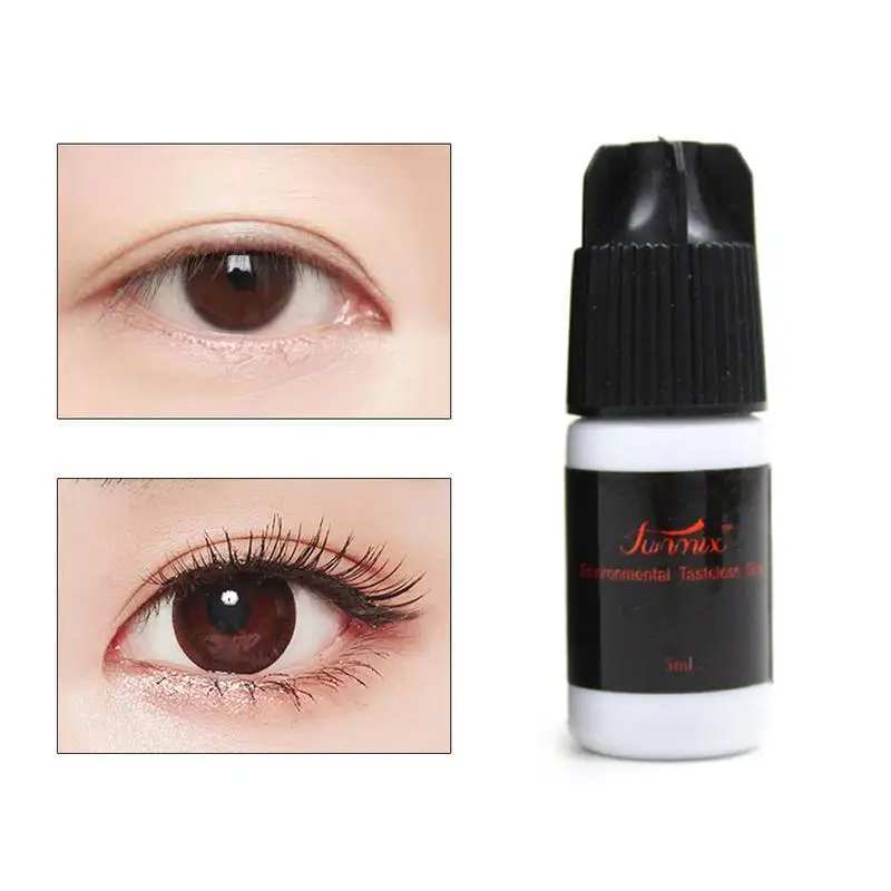 

Fast Drying Eyelash Glue No Odor No Irritation Lasting Makeup Waterproof False Lashes Extension Adhesive Black Strong Sticky