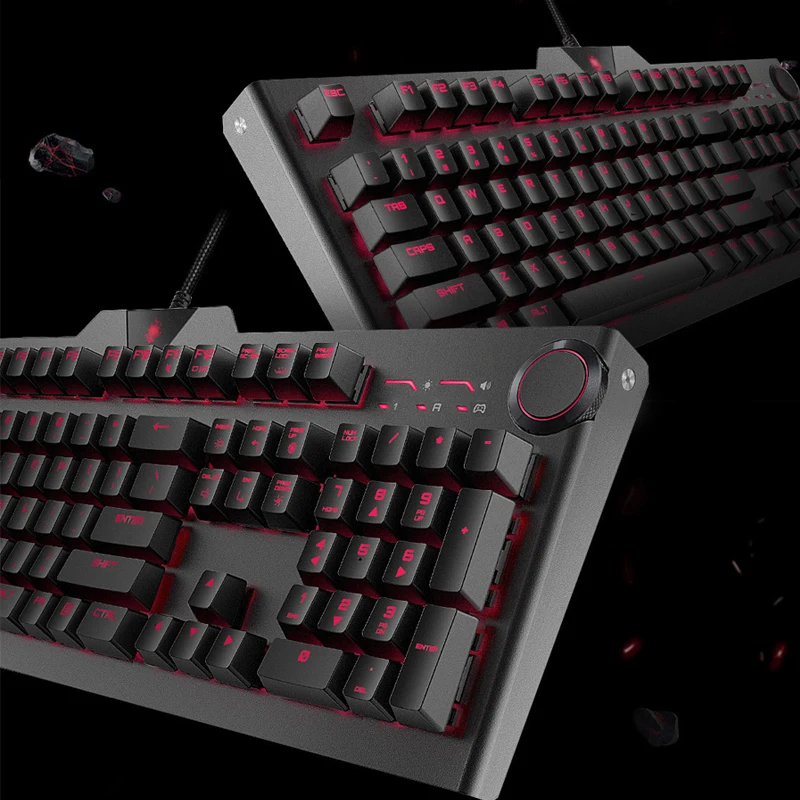 

Blasoul Y520 Gaming Mechanical Keyboard 104 keys RGB Backlight Grey Switch 1000Hz 1.8m Wired Edition Mechanical Keyboard