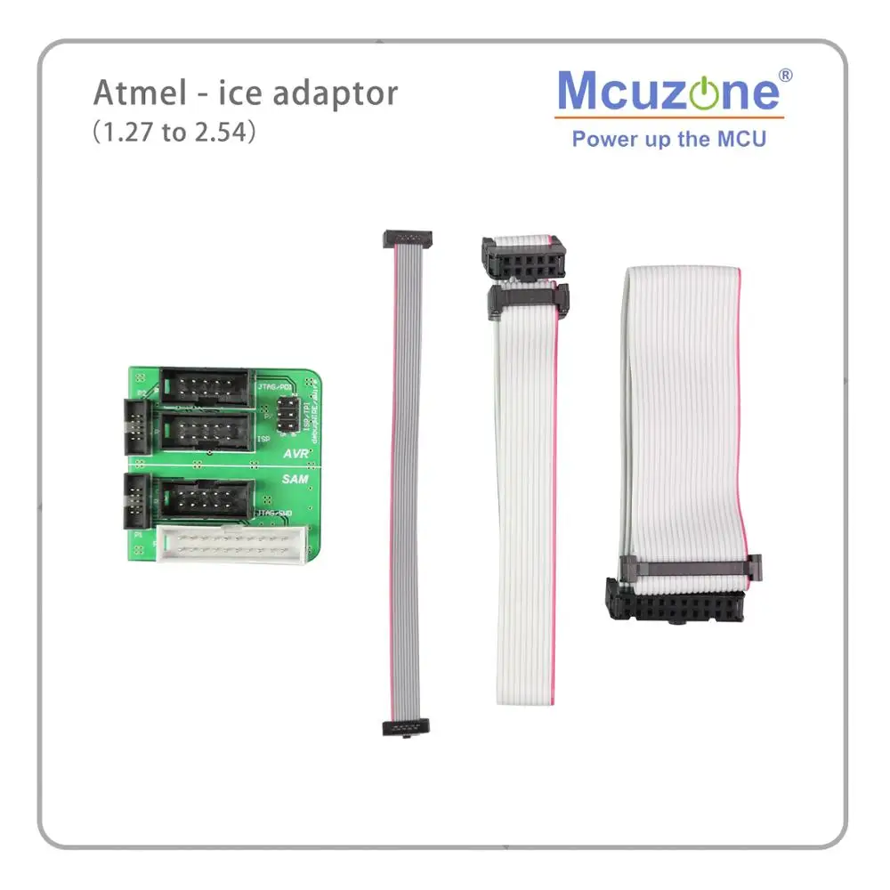 

Mcuzone Atmel-ICE Adapter board 1.27 TO 2.54 AVR(ISP JTAG PDI TPI) SAM(JTAG SWD) ATATMEL-ICE-ADPT Atmel-ICE Adapter Kit