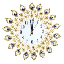 Большие настенные часы, Роскошные, алмазная живопись, металл, для гостиной, украшение дома, инструмент, Подвесные часы, часы, товаров