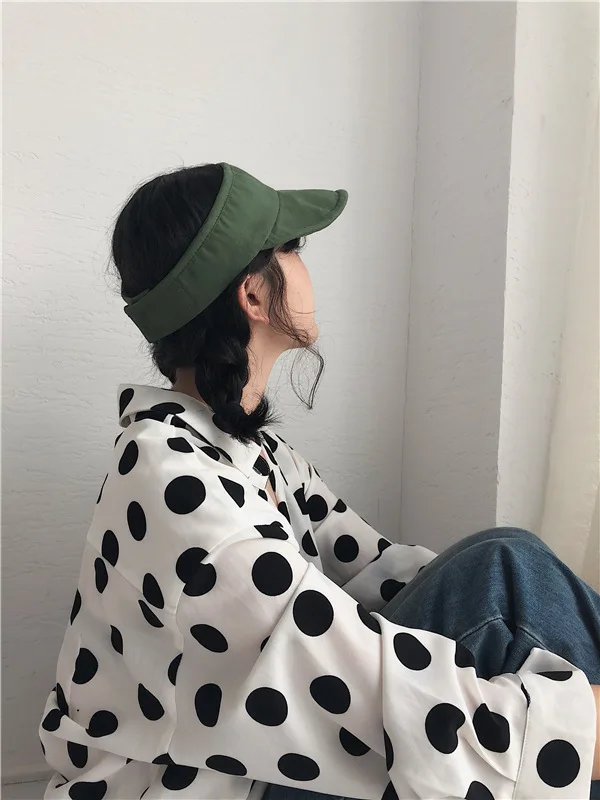 

New Hat Visor Large Brim Wide Cap Women Spring Summer Foldable Up Beach Ladies Roll Sun Wholesale Fashion 2019 Cap