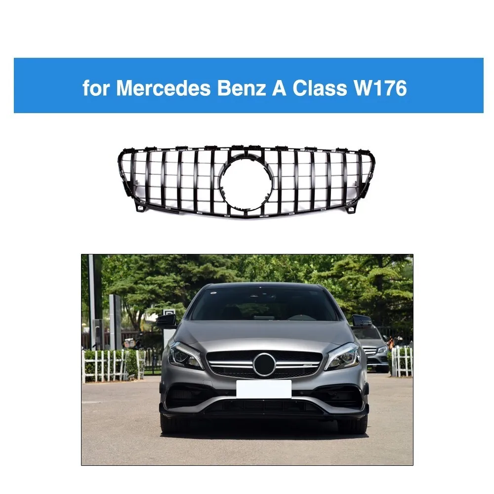 

GT Style front bumper Grill for 2016 - 2018 Mercedes-Benz A180 A200 A250 A45 AMG