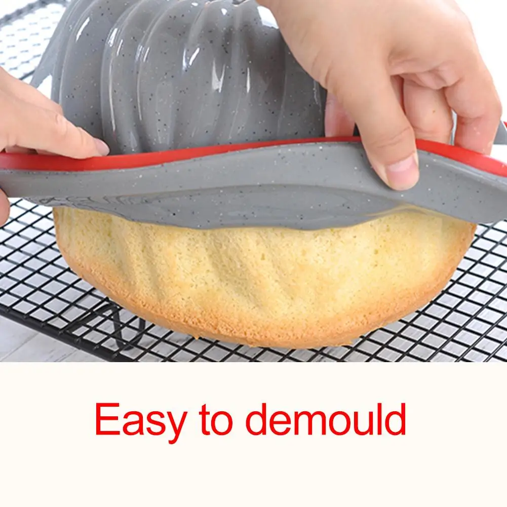 

Convenient Round Silicone Baking Cake Mold DIY Toast Bread Pans Cake Plates