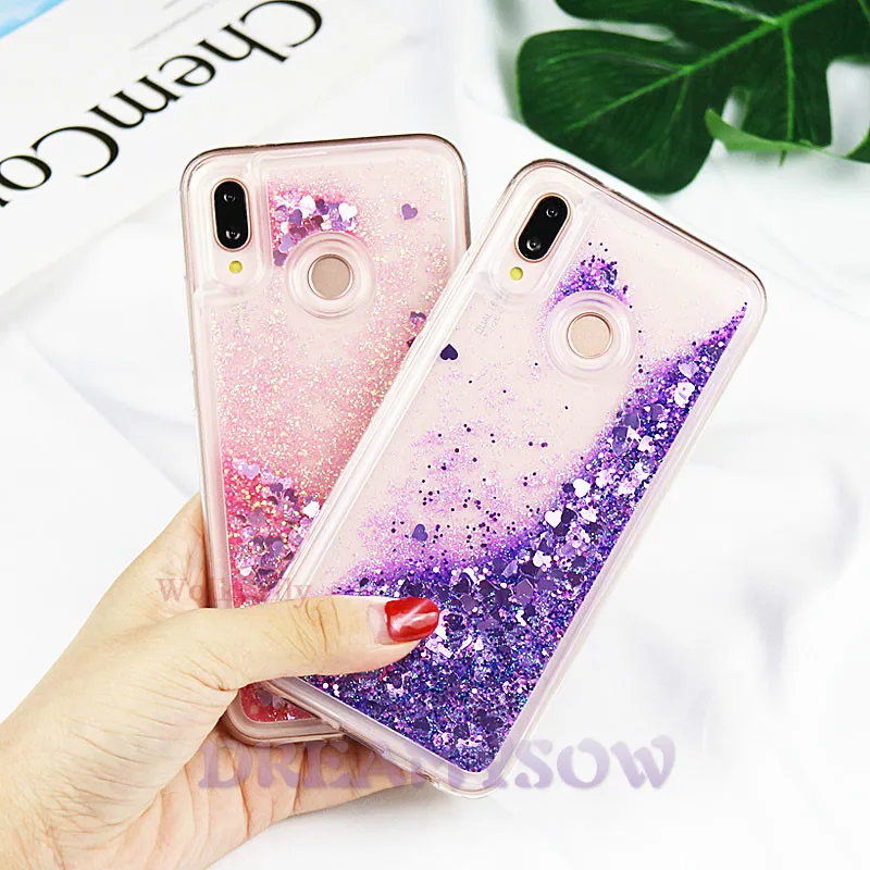 

Dynamic Quicksand Liquid Glitter Soft Case For Huawei P Smart 2019 P20 P30 Pro Mate 20 10 Lite Honor 8X 10 9 lite 7C TPU Covers