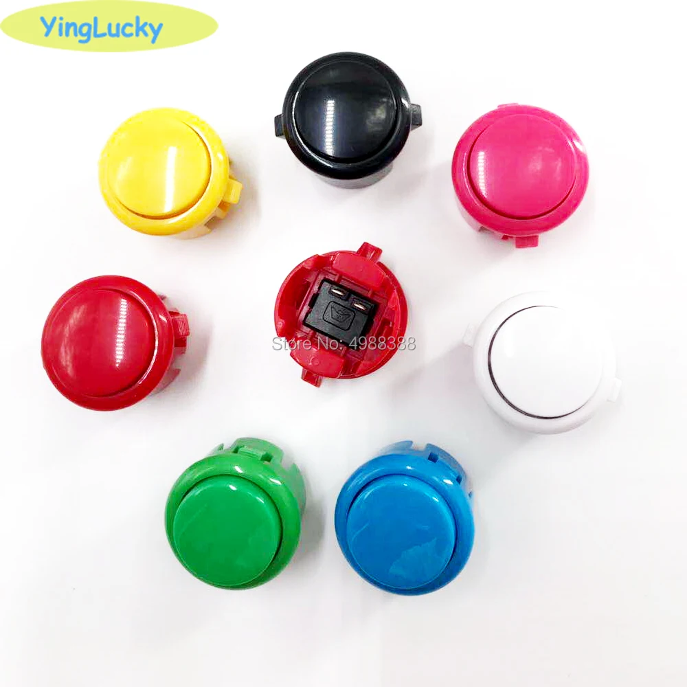 

yinglucky Arcade button sanwa Small Micro Switch For DIY Arcade Controller Jamma Mame sanwa 30mm Button Game Accessories