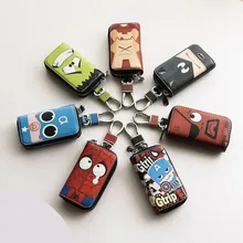 

2018 New Fashion Trend Hero Car Key Package Multi-function Car Key Bag Waist Bag Combo Key Package Pu Leather Bag