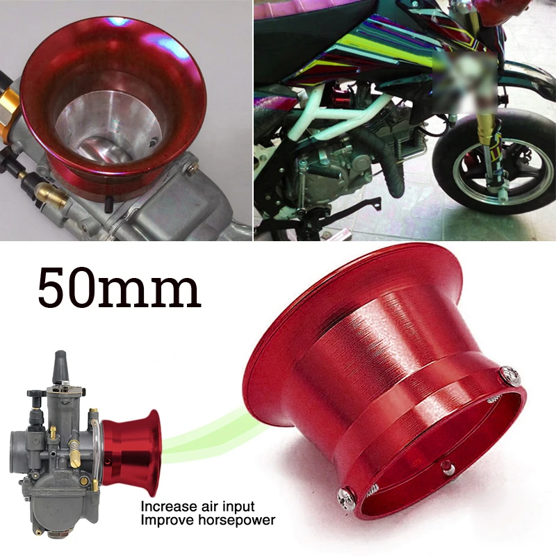 

50mm Carburetor Air Filter Wind Horn Cup For Keihin OKO KOSO Replacement Parts Red 50mm Carburetor Air Filter Wind Horn Cup