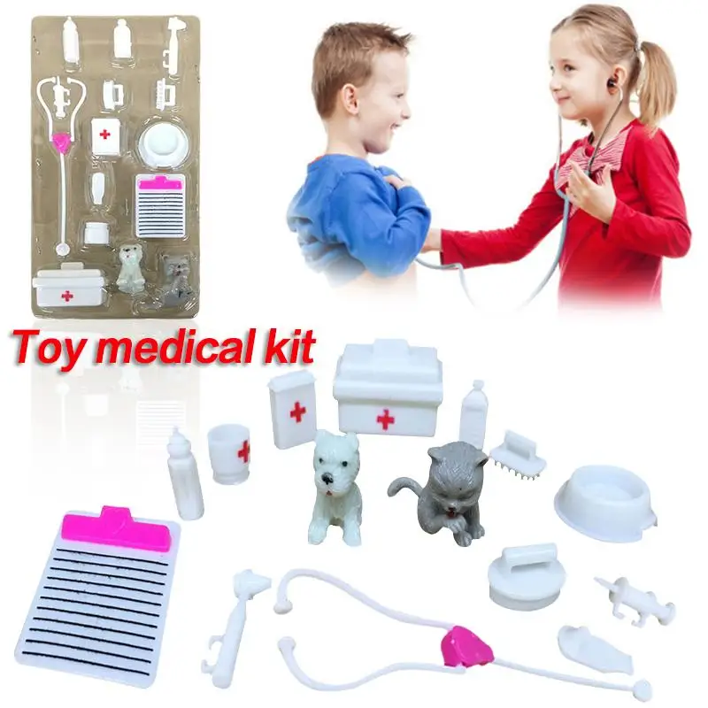 1 Набор ролевых игр Куклы Аксессуары Детская больница моделирование медицинское оборудование набор родитель-ребенок интерактивные