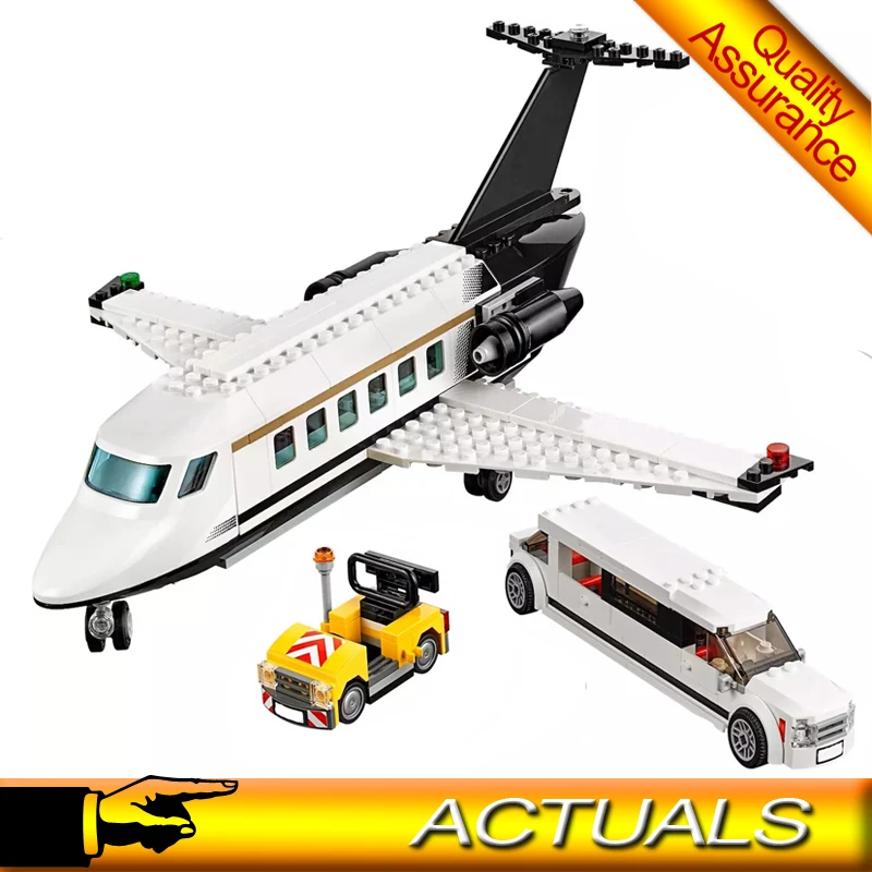 

Compatible Legoed 60102 02044 337pcs City Airport VIP Service Building Blocks Airplane Model Bricks Kids Toys Gift