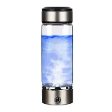 USB перезаряжаемая умная водородная богачка для воды, Электролизный ионизатор, бутылка, высокая соломинка для напитков из боросиликатного стекла, бутылка-термос