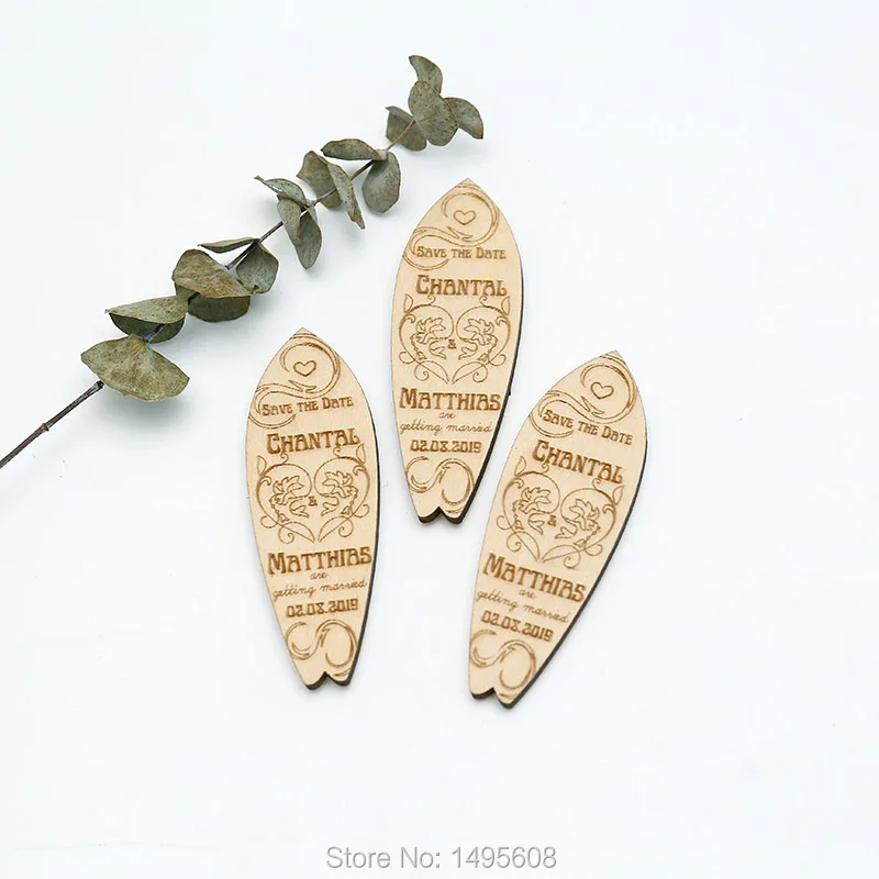  Custom surfboard Wedding Save the Date Magnets Personalized nautical Wedding Invitationbeach weddin - 32921956489