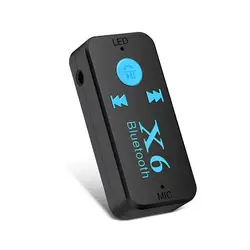 X6 Bluetooth AUX мини аудио приемник передатчик Bluetooth 3,5 мм Jack Handsfree авто Bluetooth Car Kit Музыка адаптер