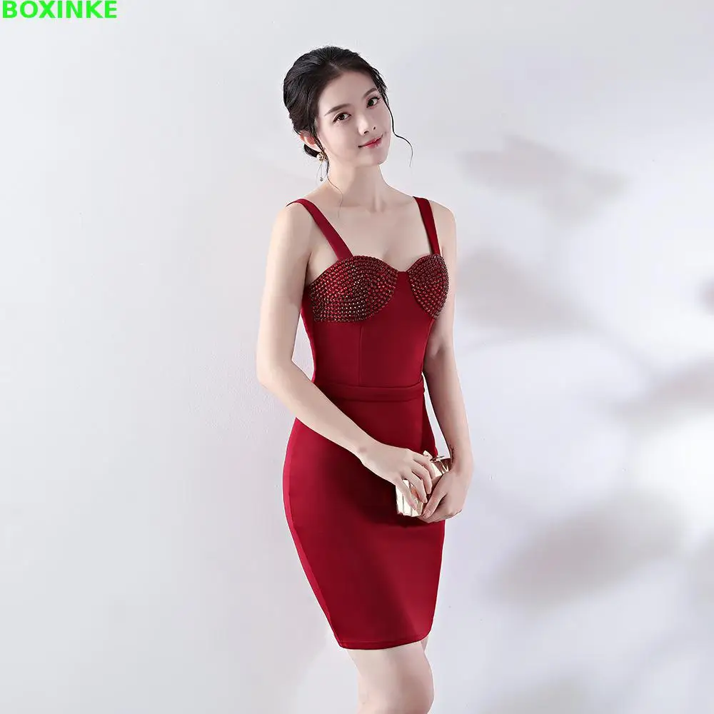 

2019 Vestido De Festa Sheath Empire Beading Zanzea Summer New Sexy Nightdress Dress, Women's Temperament, Sling, Bra Dress.