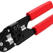 50 шт. модульная щипцы ОБЖИМНАЯ резка чередование Сетевой провод ящик для инструментов щипцы для зачистки для 8P8C rj45