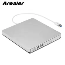 USB 3,0 портативный ультра тонкий внешний CD-RW DVD-RW CD DVD rom плеер привод писатель Rewriter для ноутбука ПК рабочего стола