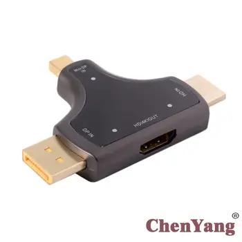 

CYDZ Displayport & HDMI & Mini DP 3in1 to HDMI Female Adapter 4K 2K for Laptop & PC