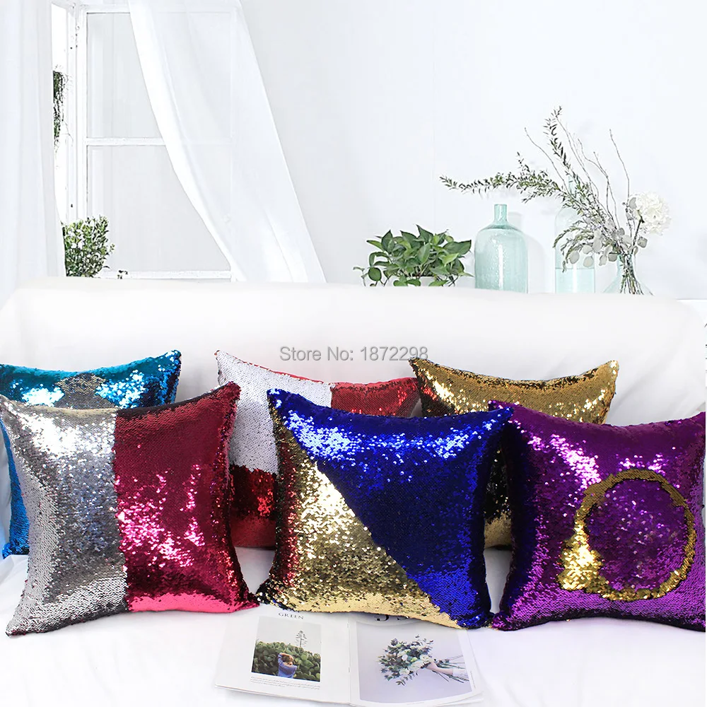 

Free shopping 30*45cm 35*50cm 40*60cm Proyester suede Sequin Embroidery Throw Pillow Case HT-PSUPSEC-L