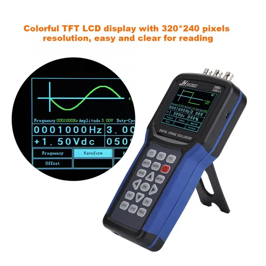 Цифровой осциллограф AC110-220V JDS2023 портативный цифровой 1-канальный 20 МГц логический анализатор(штепсельная Вилка европейского стандарта) Топ QualityTools