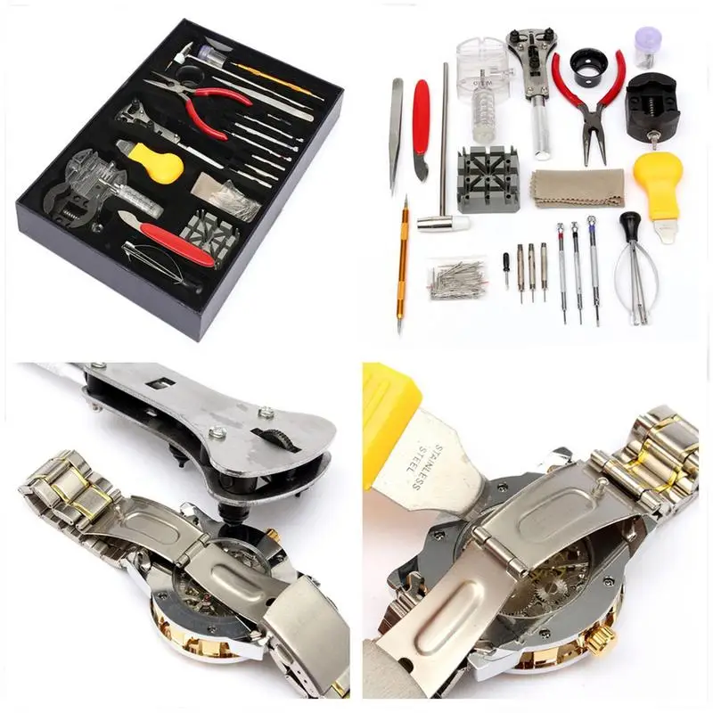 

Watch Repair Tool Kit Watchmaker Back Opener Wrench Cover Remover Adjustable Back Case Wrench Opener Repair Screw Repair Kit