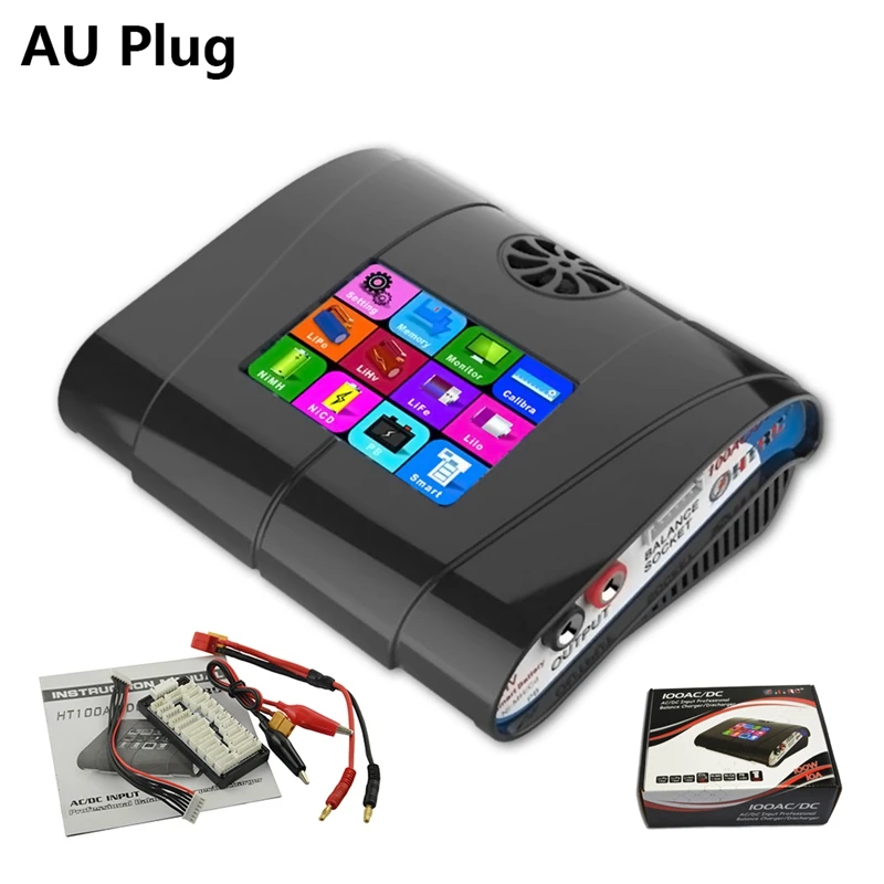 

2018 HTRC HT100 AC/DC 3.2 "Color LCD Touch Screen RC Balance Charger for LiPo Battery