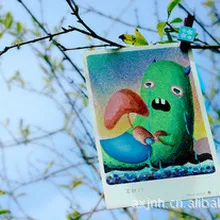 1 шт MO13-04 иллюстрированная открытка 8 листов