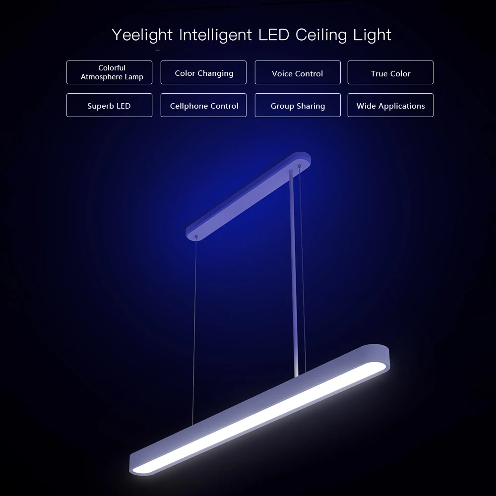 

Yeelight AC176-264V 33W 294 LED Intelligent Ceiling Light Lamp WIFI Voice Control Android IOS IP50 Water Dust Resistance Home
