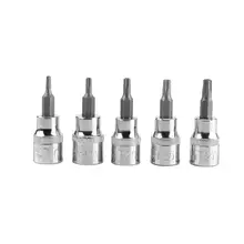 30 шт. мужской женский Torx звездообразное гнездо Набор бит E& T розетки 1/" 3/8" 1/" дюймовый привод