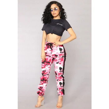 

New Women Slim Casual Sport Soft Camouflage Trousers Ladies Long Pants Military Army Pants Pantalon Femme