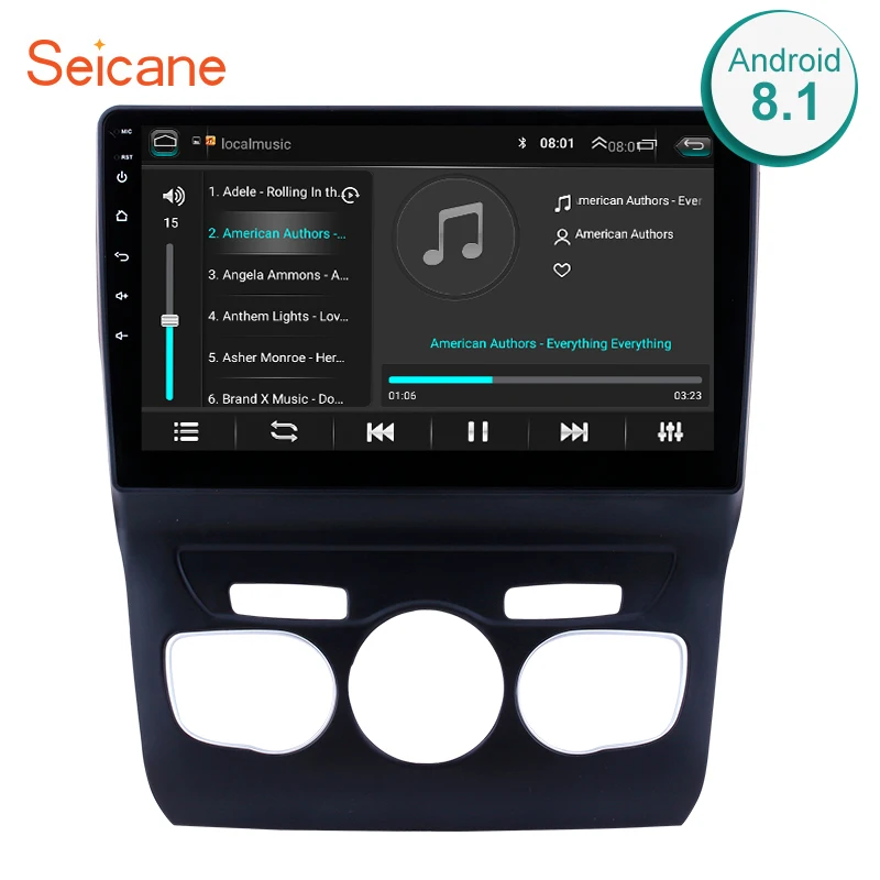 Seicane 10,1 дюймов HD сенсорный экран Android 8,1 gps навигационная система Wifi Bluetooth автомобильная радио для 2013 Citroen C4