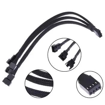 

1pc 3-in-1 4PIN Fan Extension Cable Mainboard CPU PWM Adapter PC Power Connector