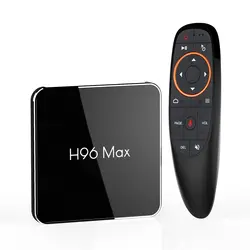 H96 MAX X2 Smart ТВ коробка S905X2 4 Гб 32 GB 5G WI-FI USB 3,0 HD 2,1 4 K Android 8,1 4 ядра bluetooth 4,0 голос Управление ТВ коробка