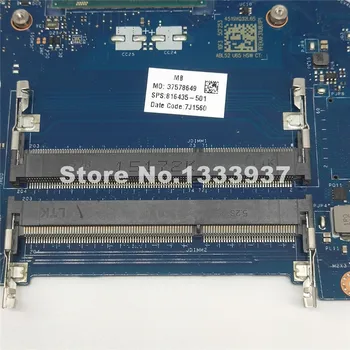 

Mainboard816435-501 For HP Pavilion 15-AC 250 G4 250-G4 Laptop Motherboard AHL50/ABL52 LA-C701P I3-4005U 816435-001 816435-601