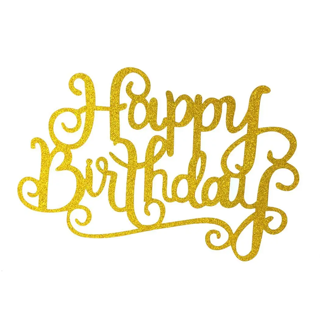 

Happy Birthday Cake Topper Decoration for Kids birthday Bamboo 13-14cm/5.1-5.5inch Children Birthday Party