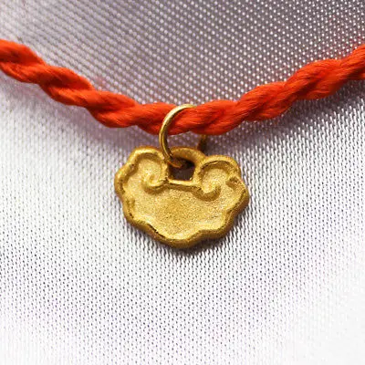 

New Pure 24K Yellow Gold Pendant 3D Could-Shape Pendant 9.9mm H