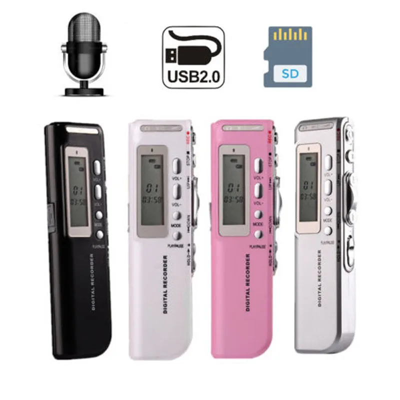

Mini Dictaphone Digital Voice Recorder Professional Audio With MP3 Music Players