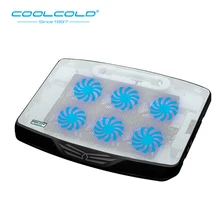 COOLCOLD шесть Вентилятор Охлаждающая подставка для ноутбука USB кулер вентилятор для ноутбука два порта USB 2,0 концентратор с светодиодный светильник для 11 ''15,6'' 17 дюймов Тетрадь