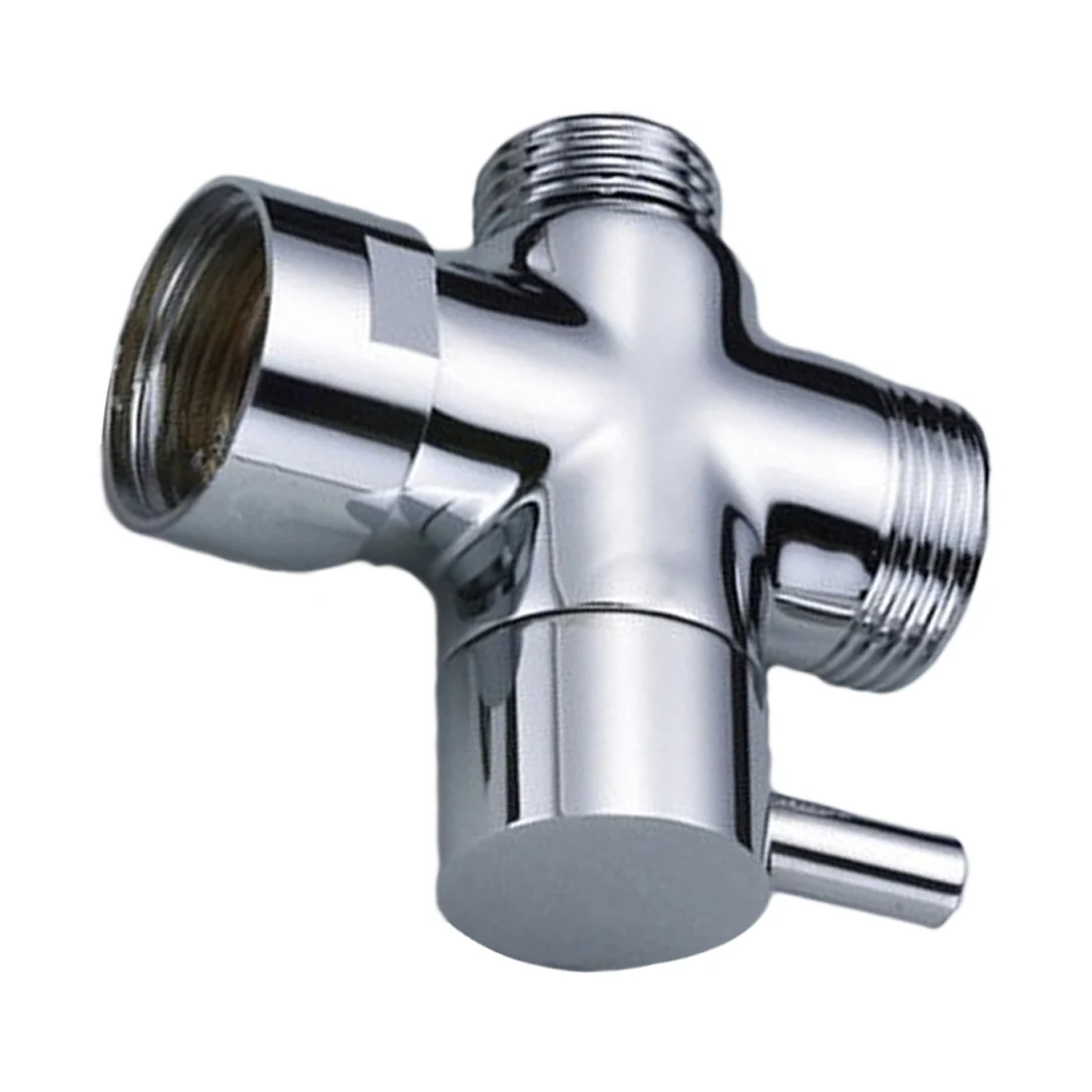 Plastic Diverter Valve 3 way Water Separator Shower Tee Adapter Adjustable Shower Head Diverter