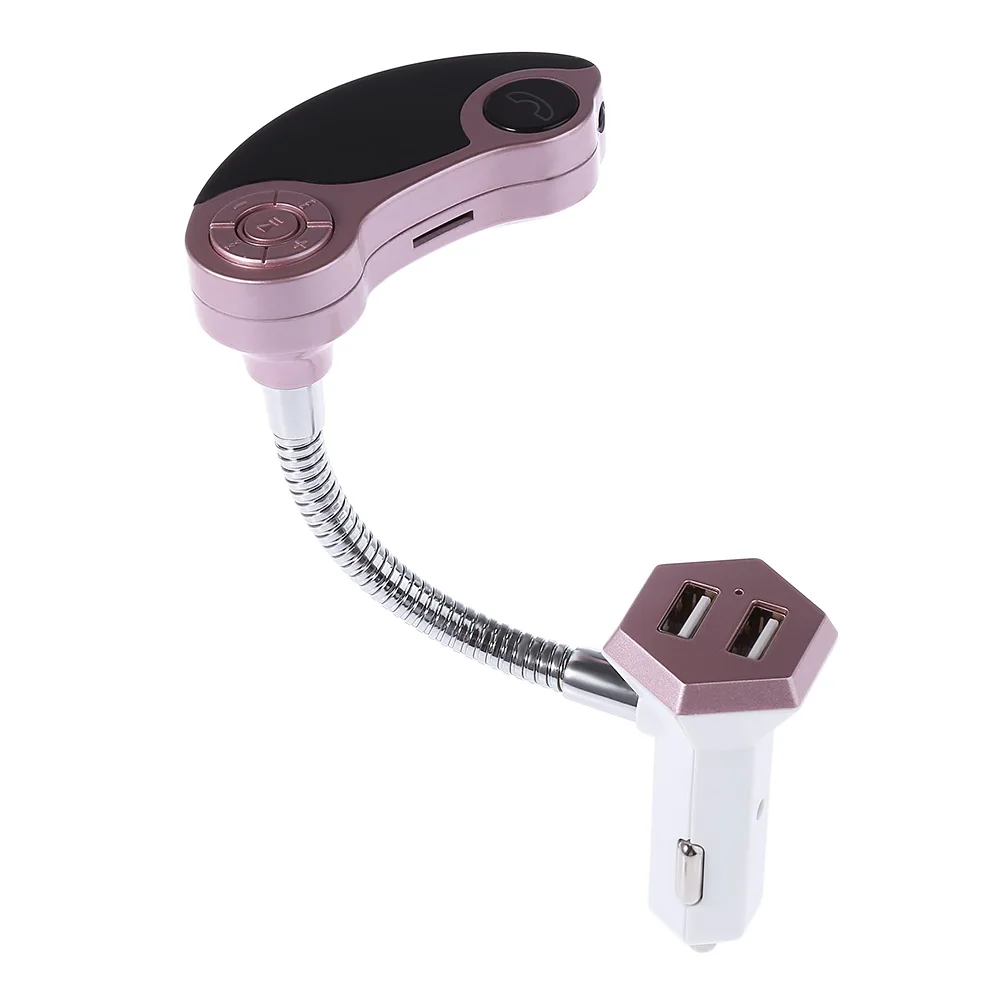 Просвет Dual USB Bluetooth автомобильный набор свободные руки Беспроводной FM передатчик