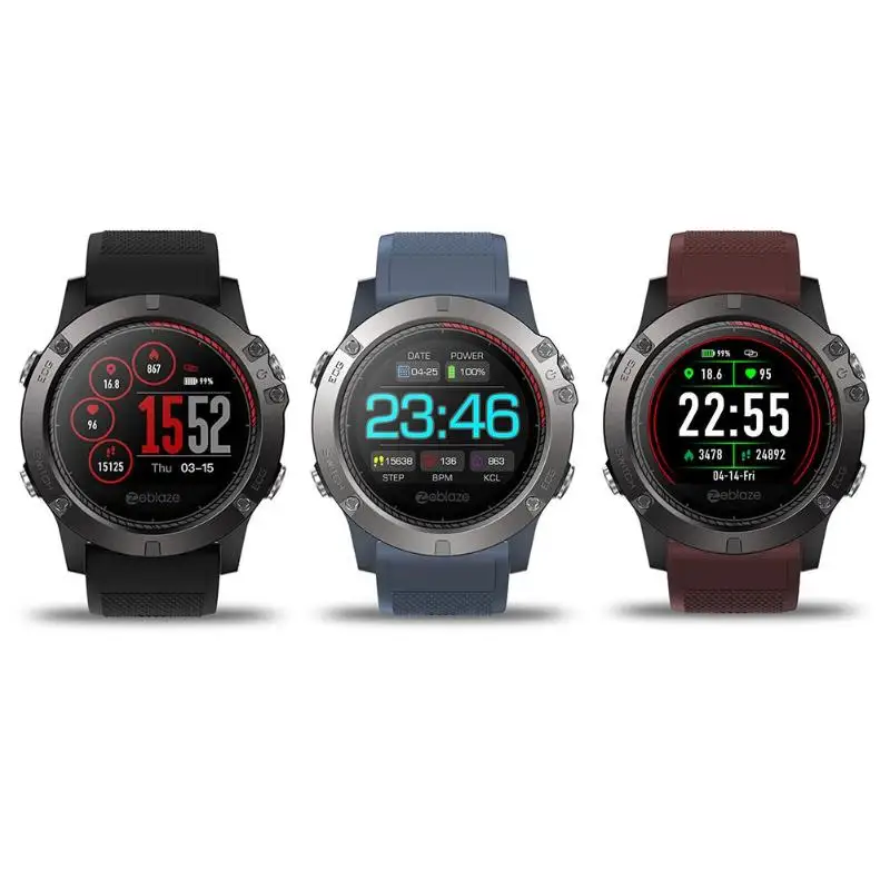 

Zeblaze VIBE3 ECG IP67 Smart Watch Heart Rate Monitor Pedometer Tracker Activity Running Route Tracking Bluetooth 4.0 Wacthes