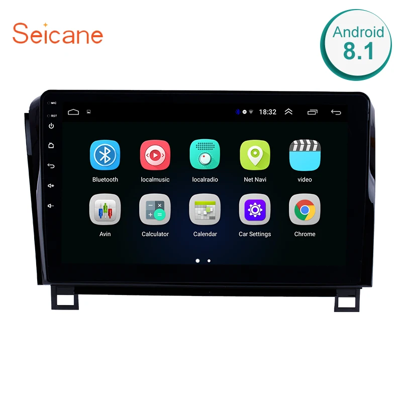 

Seicane 10.1" HD touchscreen Radio GPS Navigation System Android 8.1 for 2006-2015 TOYOTA Sequoia Support Radio Carplay