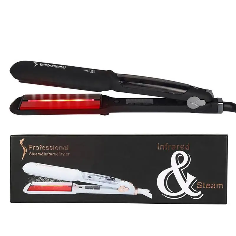 

Wide Panel Far Steam Infrared Hair Straightener Negative Ion Hair Curler Wet And Dry Multi-functional Hairdressing Tools