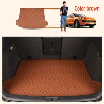 

ZHAOYANHUA Custom fit Heightened side car Trunk mats for Mitsubishi mitsubishi pajero sport outlander x grandis ASX Lancer Gala