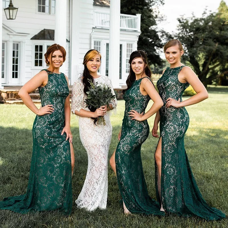 emerald bridesmaid dresses