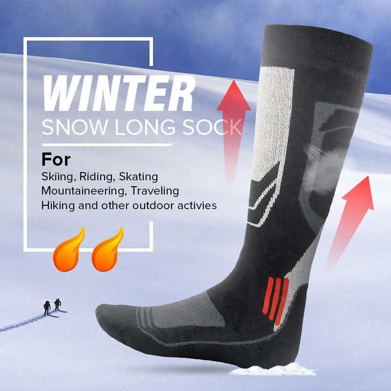 

New Winter Thermal Ski Socks Cotton Sport Snowboard Cycling Socks Thermosocks Leg Warmers For Men Women