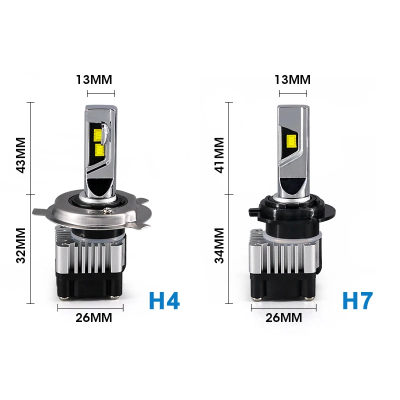 CARLitek мини Автомобильная фара Led H7 H11 H1 H3 HB3 HB4 конверсионный комплект 8000LM 72 Вт 6000 К