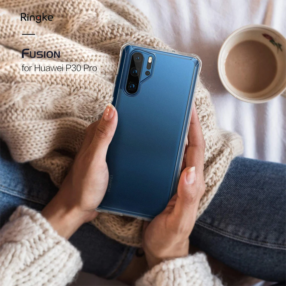 Ringke Fusion Case For Huawei P30 Pro Flexible Tpu and Clear Hard Back Cover Hybrid Case
