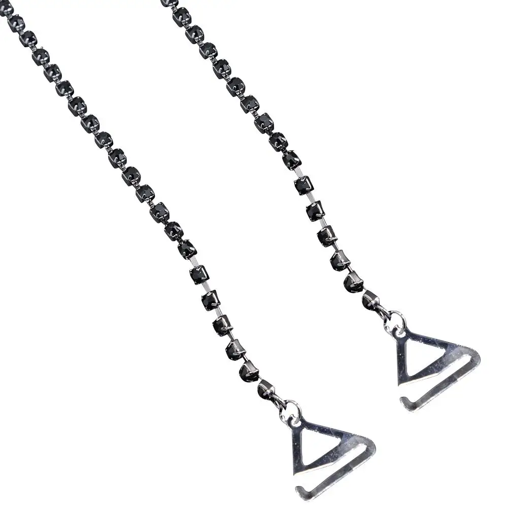 

Rhinestone Pearl Invisible Shoulder Strap Decoration Underwear Accessories Invisible For Off-The-Shoulder Clothes Wedding Dress