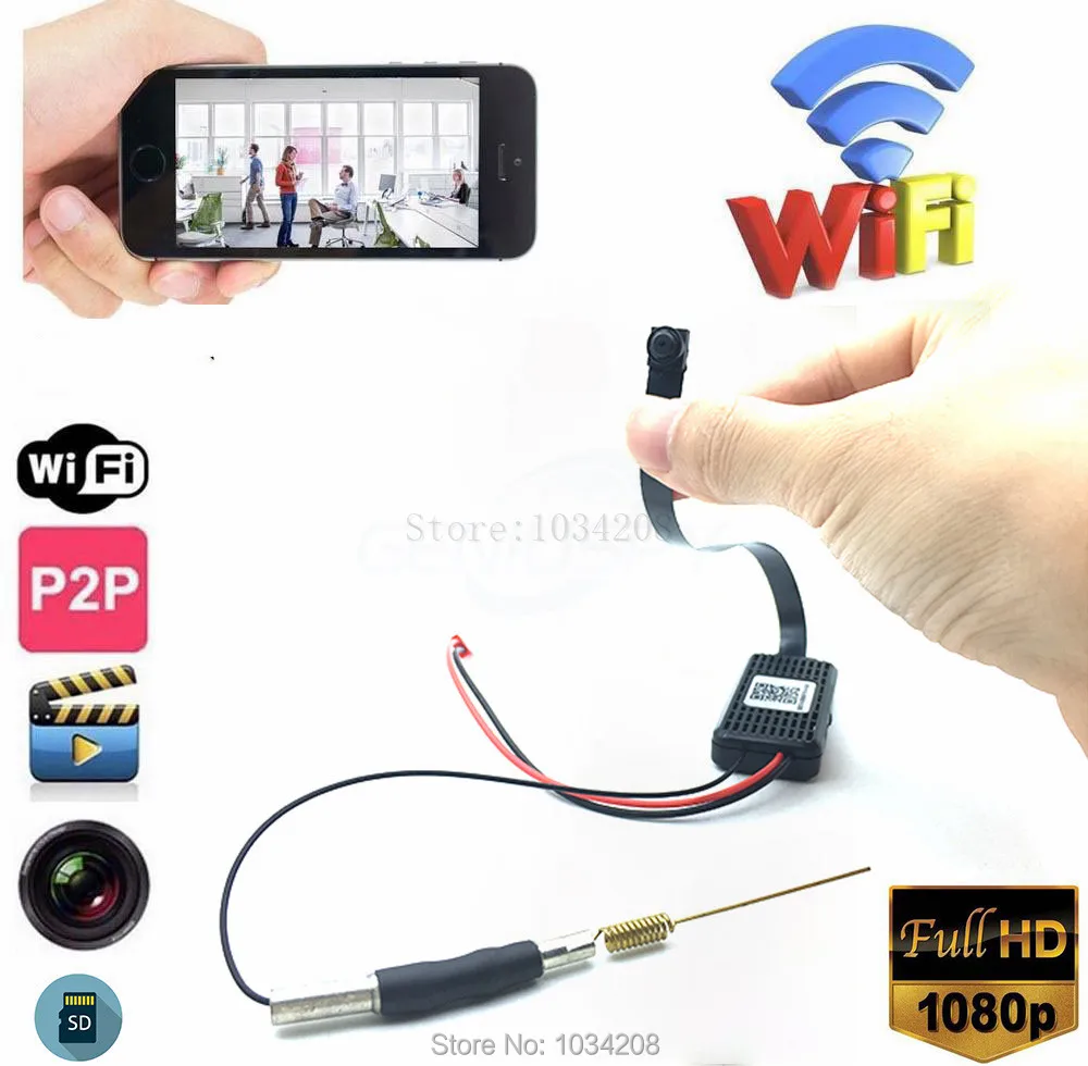 Hdminicam APP Mini Wi Fi HD 1080 P P2P беспроводная камера видеонаблюдения со змеей DIY