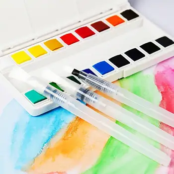 

3PCS / Set Portable Paint Brush Water Color Brush Pencil Soft Watercolor Brush Pen Refillable For Painting Drawing Art Supplies